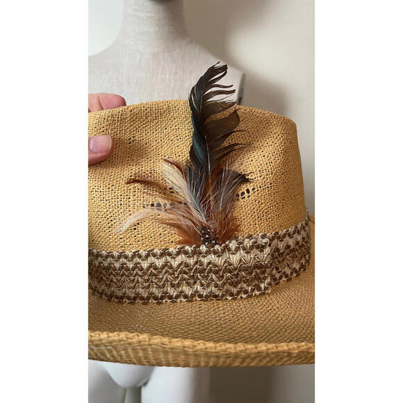 Vintage 1979  Resistol Stagecoach Straw Cowboy Hat 7 1/4 - Picture 3 of 10